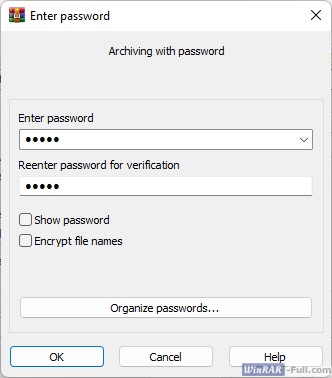 How to create a password-protected archive