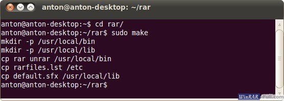 WinRAR (RAR) for Linux