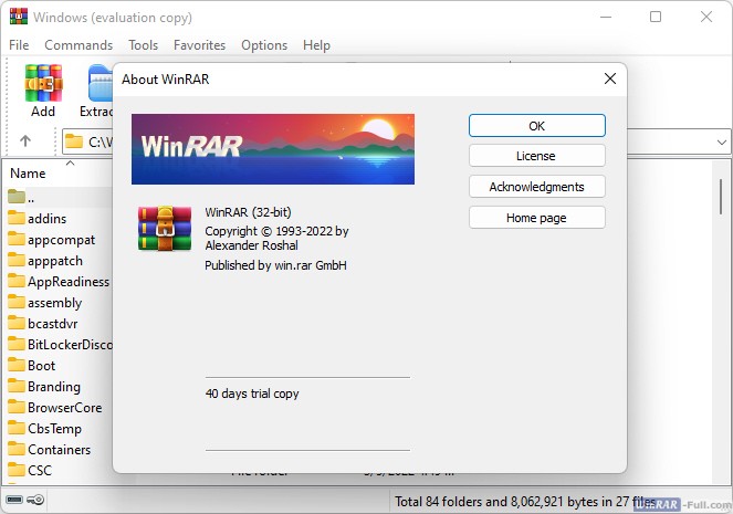 winrar 32 bit win 7 free download