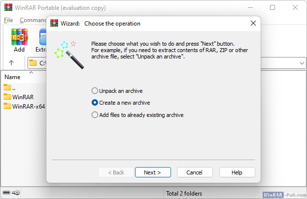 winrar portable download exe