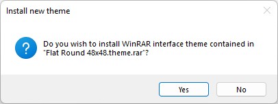 Installing a WinRAR theme