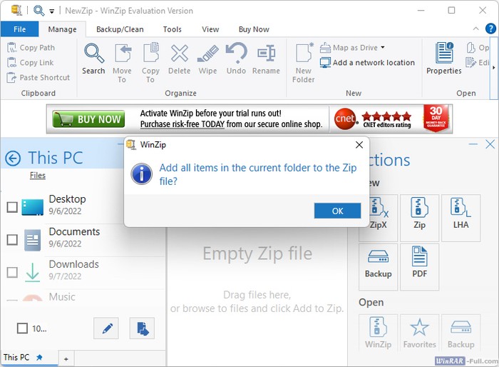 Download WinZip Free and Open Zip Files on Windows 11/10