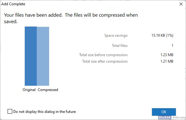 WinZip Compression Information