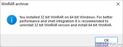 WinRAR 32 bit